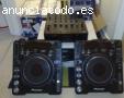 2x PIONEER CDJ 1000MK3 + DJM 800 Equipo.