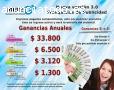 Ganancias reales.Crecimiento exponencial