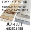 montaje de suelos de maderas laminados
