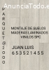 montaje de suelos de maderas laminados