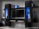 Mueble de salón modelo Nilson negro