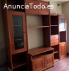 Mueble modular para salon color cerezo