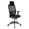 Silla next malla negra soporte lumbar cabecero