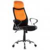Sillón en color naranja y negro