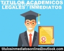 Titulos universitarios inmediatos