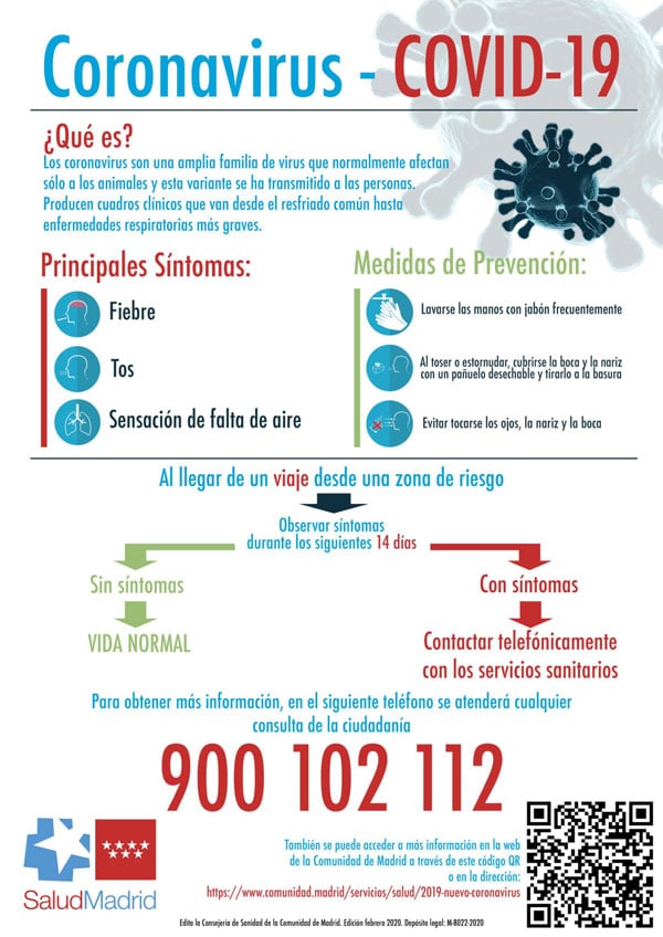 Información general sobre el coronavirus: qué es?, medidas de prevención y principales sintomas